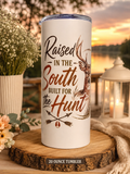 20oz Sublimation Tumbler Deer Raised in the south