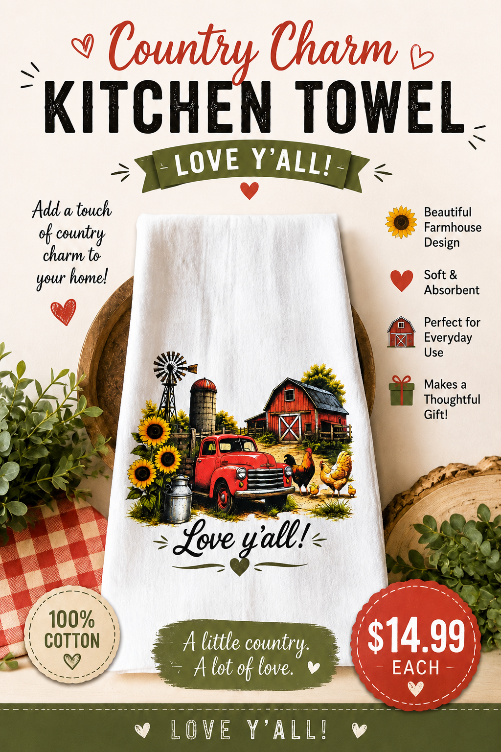 Country Charm Towel