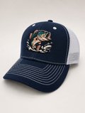 Bass 6 panel dark blue cap