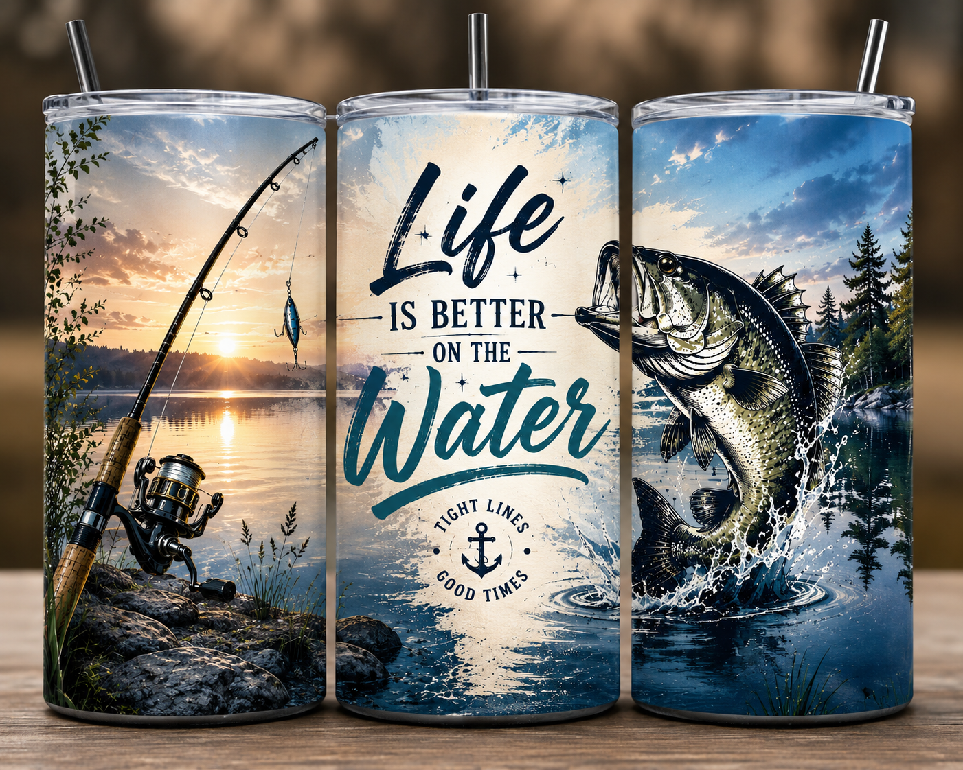 Life is better on the water Tumbler 20oz